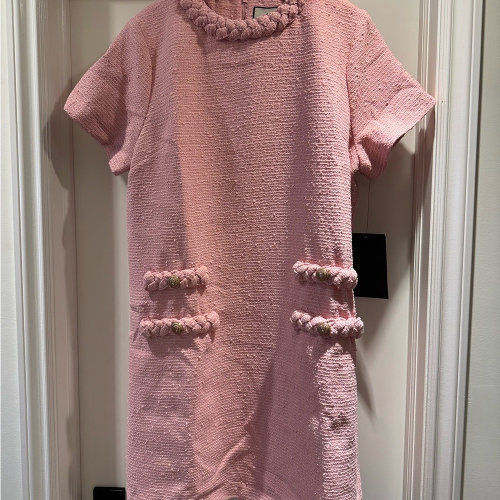 Tuckernuck Blossom Pink Tweed Jackie Dress